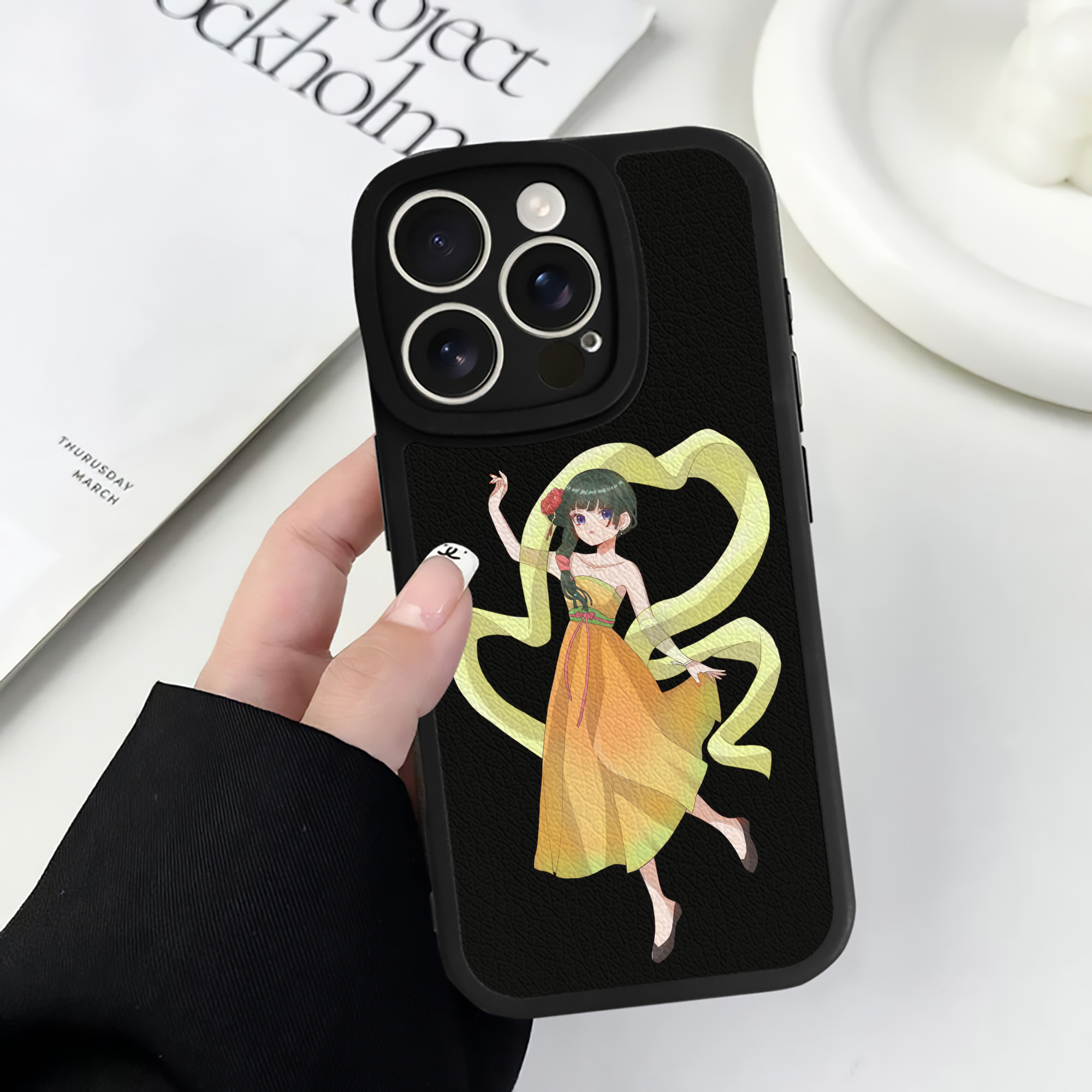 薬屋のひとりごと The Apothecary Diaries 【iPhone 16シリーズ対応】シリコンスマホケース（レザー調） 材質：シリコン